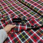 Black DCD Scottish Tartan Fabric Running Yards 16 Oz Acrylic
