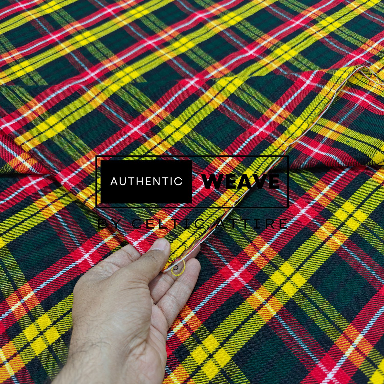 Buchanan Modern Scottish Tartan Fabric Running Yards 16 Oz Acrylic