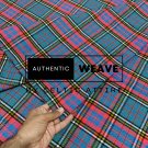 Mac Andreas Blue Scottish Tartan Fabric Running Yards 16 Oz Acrylic