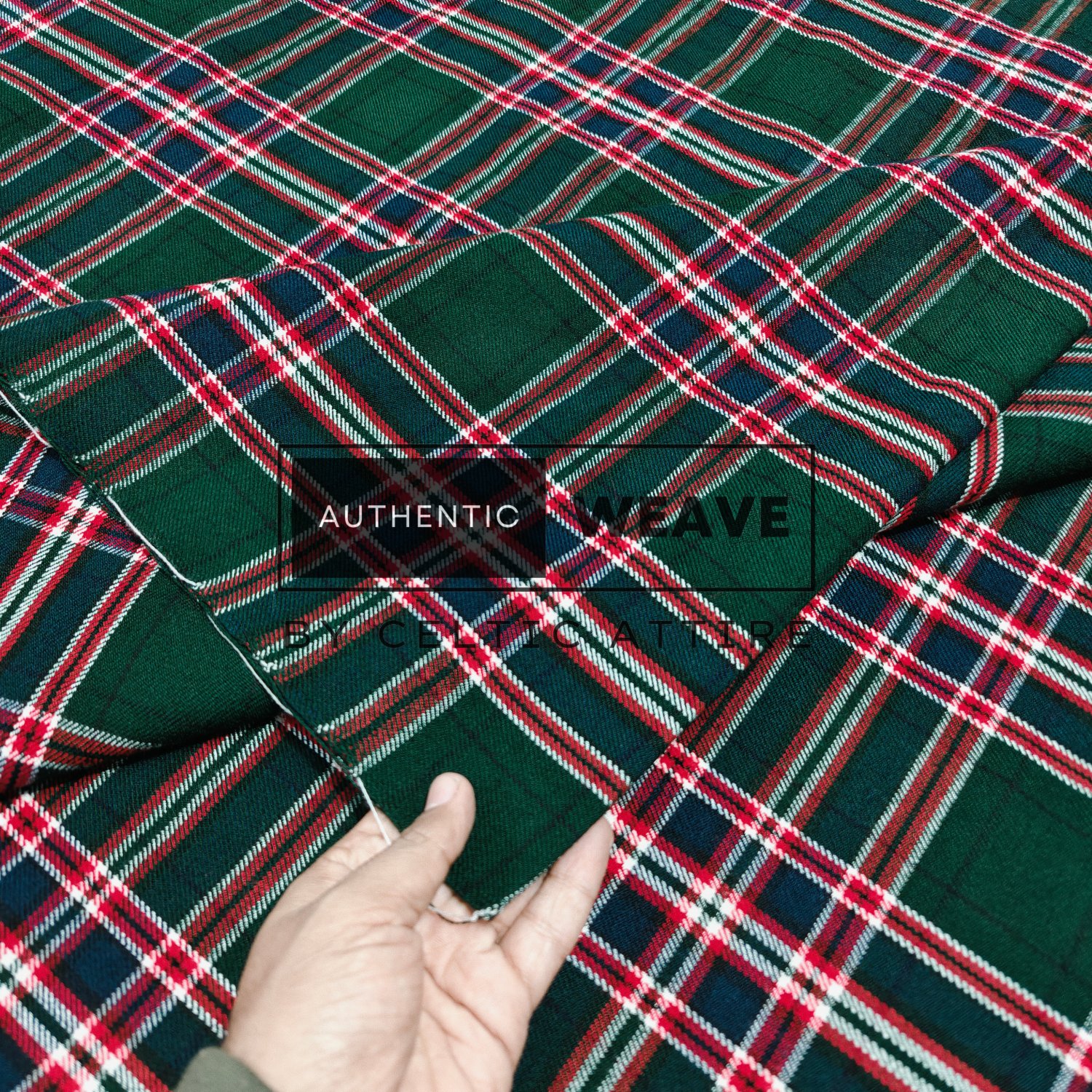 MacFarlane Hunting Modern Scottish Tartan Fabric Running Yards 16 Oz Acrylic