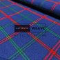 Montgamery Scottish Tartan Fabric Running Yards 16 Oz Acrylic