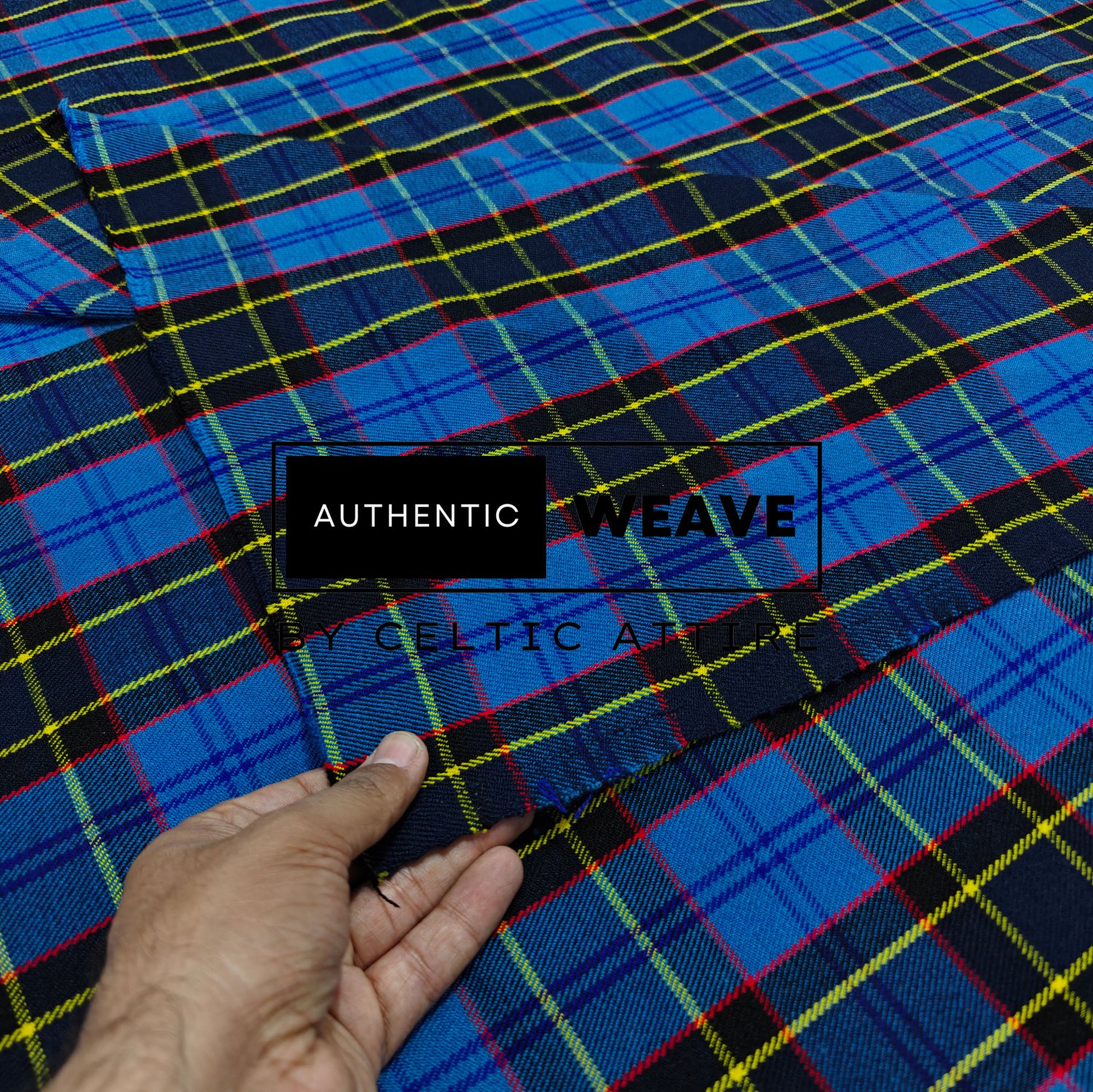 US Air Force Scottish Tartan Fabric Running Yards 16 Oz Acrylic