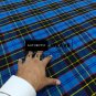 US Air Force Scottish Tartan Fabric Running Yards 16 Oz Acrylic
