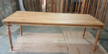 antique rounded corner dining table