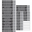Craftsman Magnetic Tool Box Labels - Pack of 48 - Made in the USA