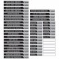 Craftsman Magnetic Tool Box Labels - Pack of 48 - Made in the USA
