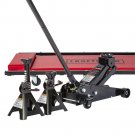 Craftsman 3 Ton Steel Floor Jack w/ Creeper and Jack Stands Set