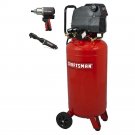 Craftsman 26 Gallon 1.5 HP Air Compressor 150 Max PSI w/ Impact Wrench & Ratchet
