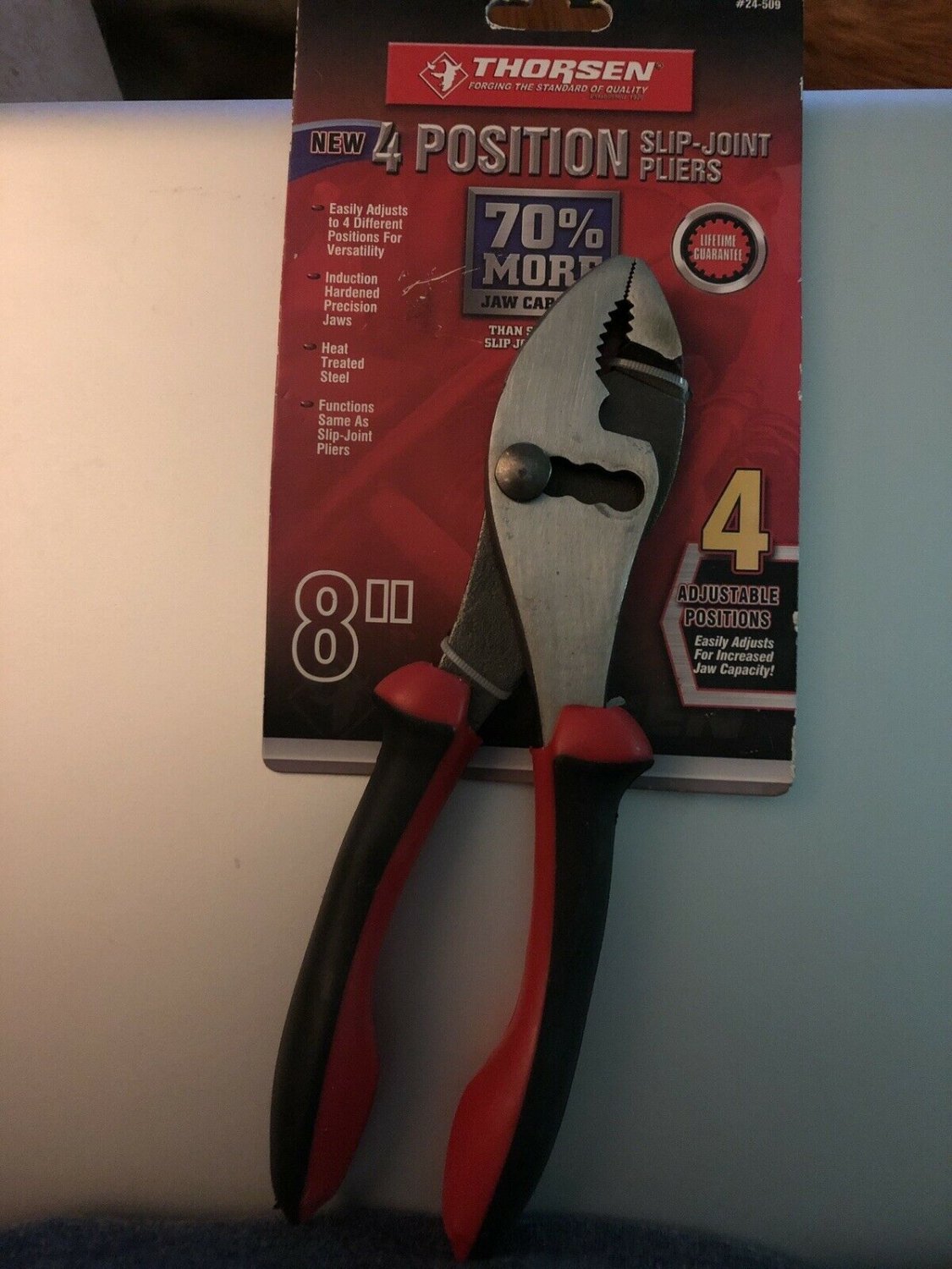 Thorsen 8 Inch 4 Position Slip Joint Pliers