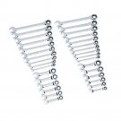 GearWrench 32 Piece Ratcheting Standard and Stubby Combination Wrench Set