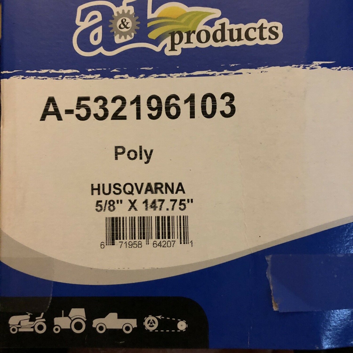 A&I Products OEM Spec Riding Mower Belt 196103/33155 for AYP Husqvarna Craftsman