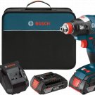Bosch Compact 18 Volt Lithium Ion Impact Driver Impact Wrench Kit
