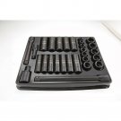 Craftsman 52 Piece 1/2 Inch Drive 6 Point Impact Socket Set w/ Storage Trays