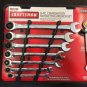 Craftsman 8 Piece SAE (Inch) Full Polish Ratcheting Wrench Set 5/16 - 3/4