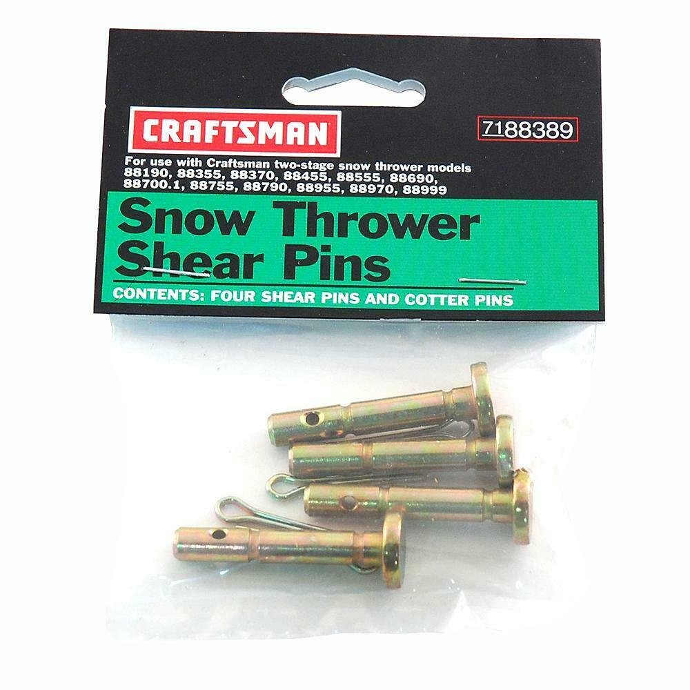Craftsman Snow Thrower Shear Pins