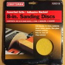 Craftsman 8 Inch Adhesive Backed Sanding Discs - 6 Pack Assorted Grits
