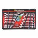 GearWrench 20 Piece Standard and Metric Ratcheting Combination Wrench Set