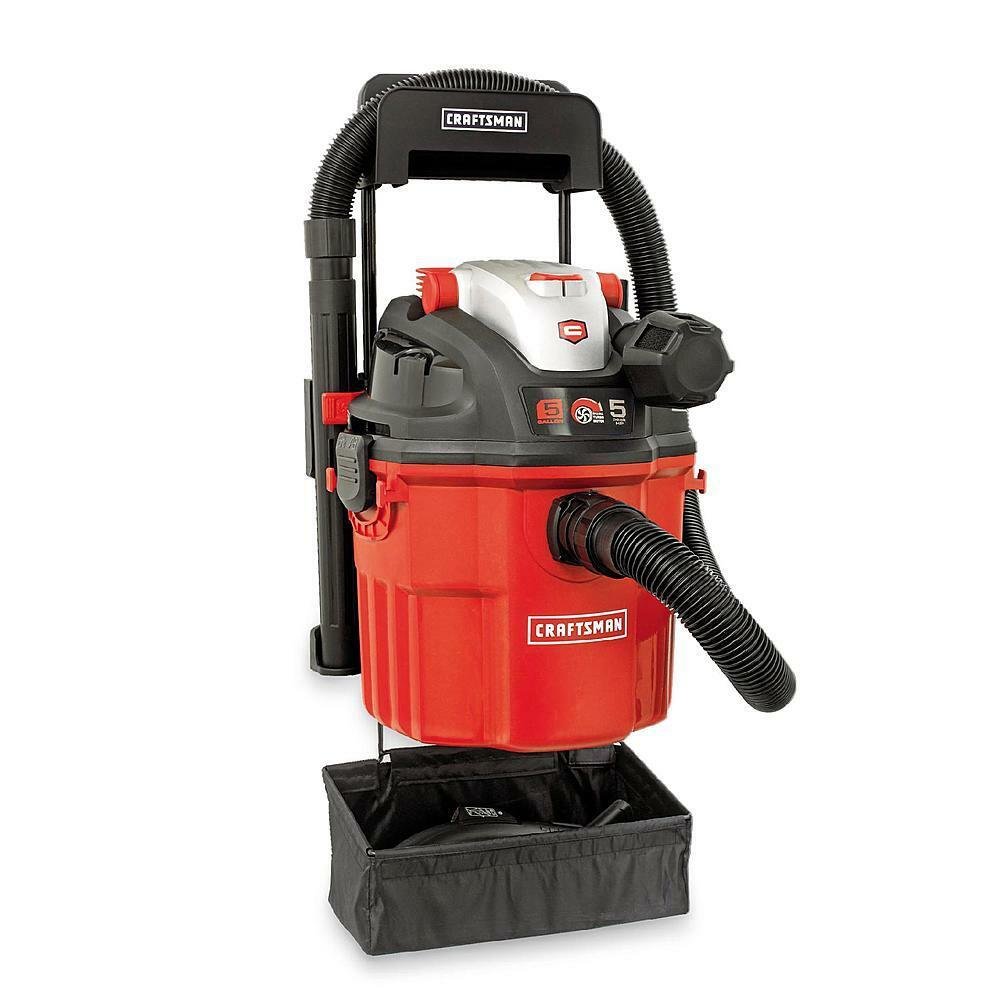 Craftsman Remote Control Wall Mount 5 Gallon 5 Peak HP Wet / Dry Vacuum