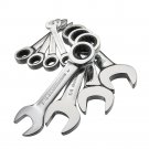 GearWrench 8 Piece Full Polish Metric Stubby Ratcheting Wrench Set 8 - 18mm