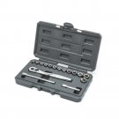 Craftsman 16 Piece 3/8 Drive Metric 75 Tooth Ratchet & Socket Set w/ Case