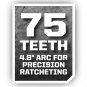 Craftsman 16 Piece 3/8 Drive Metric 75 Tooth Ratchet & Socket Set w/ Case