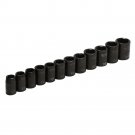 Craftsman Metric 12 Piece 1/2 Inch Drive 6 Point Laser Impact Socket Set w/ Case