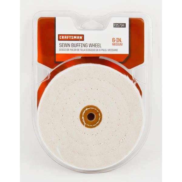Craftsman 6 Inch Medium Sewn Buffing Wheel