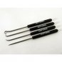 Craftsman 6-7/8 Inch 4 Piece Hook and Pick Set with Cushioned Grip Handles