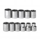 Craftsman 11 Piece 3/8 Drive 6 Point Metric Socket Set 8-18mm