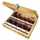 Craftsman 10 Piece Router Bit Set w/ Wooden Case