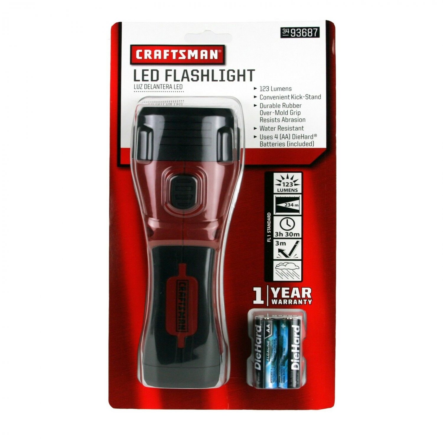 Craftsman 4AA LED Flashlight