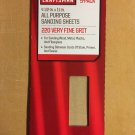 Craftsman Extra Fine 220 Grit 4-1/2" x 11" Adhesive Sanding Sheets 5 Pack