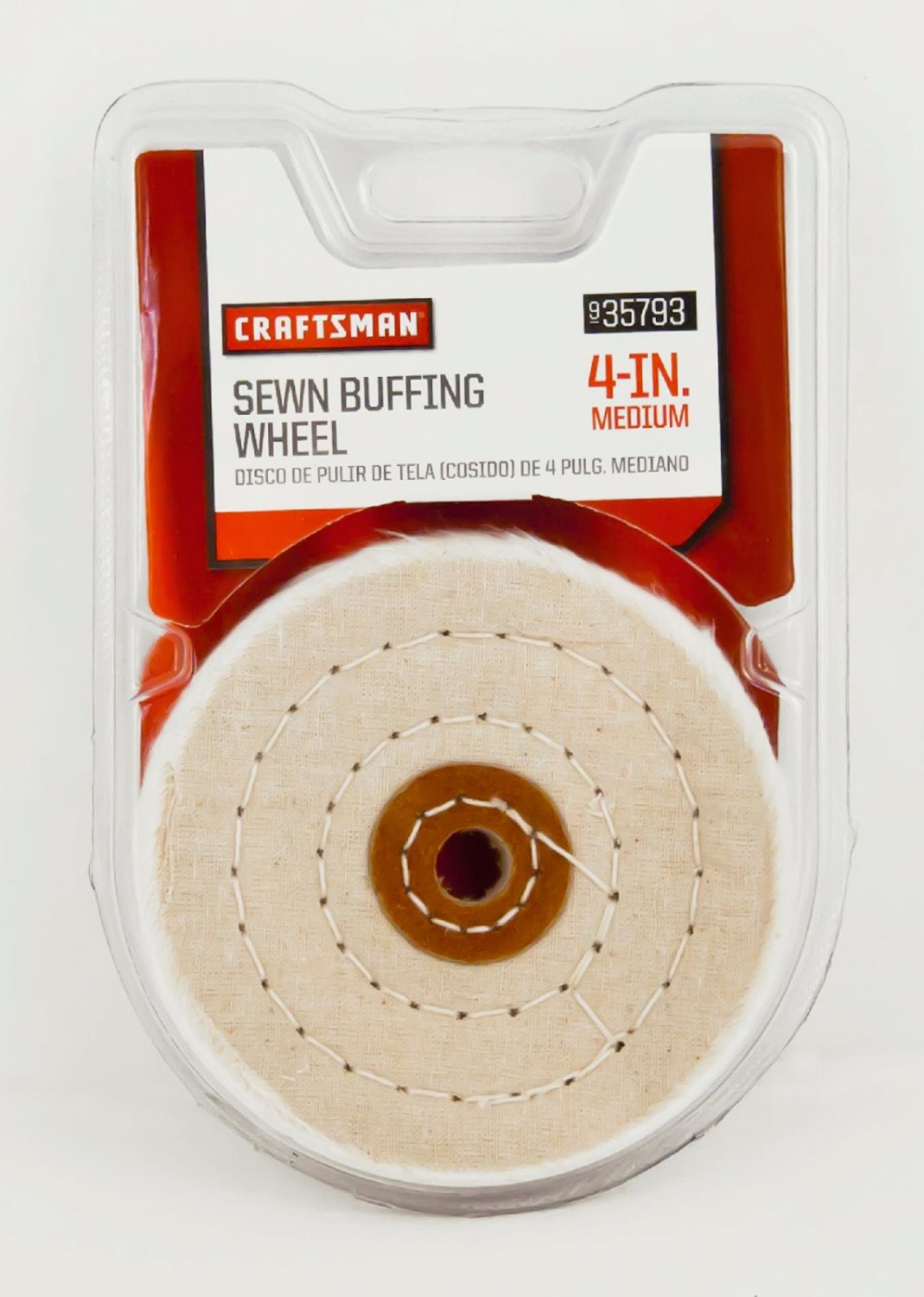 Craftsman 4 Inch Medium Sewn Buffing Wheel