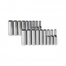 Craftsman 18 Piece 1/4 Drive 6 Point Standard and Metric Deep Socket Set