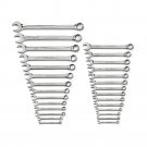 GearWrench 28 Piece 6 Point Standard & Metric Combination Wrench Set