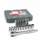 Craftsman 17 Piece 12 Point 1/2" Drive Metric Socket Set w/ 84-Tooth Ratchet