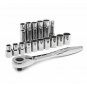 Craftsman 17 Piece 12 Point 1/2" Drive Metric Socket Set w/ 84-Tooth Ratchet