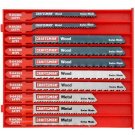 Craftsman 10 Piece T-Shank Multi-Purpose Jigsaw Blade Set with Storage Case