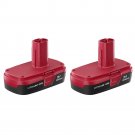 Craftsman C3 19.2 Volt Compact Lithium-Ion Battery 2 Pack - REAL CRAFTSMAN