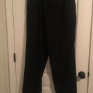 IZOD Men's Casual/ Dress Pants Cuffed Bottoms Sz 38/34 Black Clothes