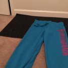 Boxercarft Girl MASQUERADE Womens Capri Style Jogging Sweat Pants Sz M Blue