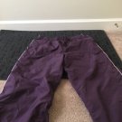 ATHLETIC WORKS Women's Athletic Capri Lined Pants Sz L 12/14 Purple Clothes