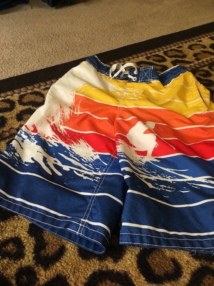 Mossimo Supply Boy's Swim Shorts Sz L 12/14 MultiColor Clothes