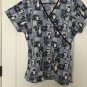 Absolute Women's Scrub Uniform Top Sz M MultiColor