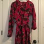 Cherokee Boys Hooded Fleece FootBall Robe Sz XL 16/18 MultiColor
