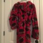 Cherokee Boys Hooded Fleece FootBall Robe Sz XL 16/18 MultiColor