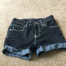 Jordache Toddler Girls Glittered Blue Denim Jean Cuffed Shorts Sz 4T Clothes