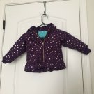 Cherokee Infant Baby Girls Lined Star Patterned Coat Sz 18M MultiColor