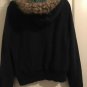 American Eagle OutFitters Womens Jacket Lined Faux Fur Hoodie Sz XL