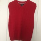 Nautica Kids Sweater Vest Sz L 14/16 Red